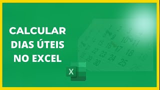 Contar Dias Uteis no excel [upl. by Nav]