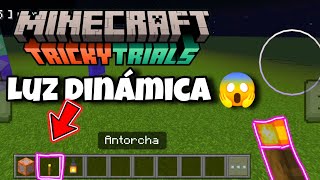 CÓMO HACER LUZ DINÁMICA EN MINECRAFT BEDROCK 121 [upl. by Dario]