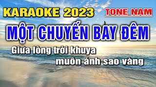 Một Chuyến Bay Đêm Karaoke Nhạc Sống Tone Nam Dễ Hát I Lâm Hiền [upl. by Isleana]