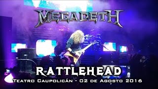 MEGADETH  Rattlehead Chile 2016  Teatro Caupolicán  02 Agosto 2016 [upl. by Eeldarb]