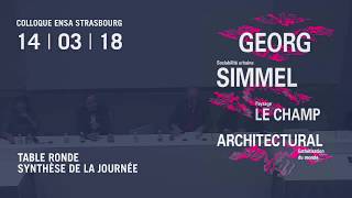 Colloque sur Georg Simmel  Partie 77  Table ronde et synthèse [upl. by Storer848]