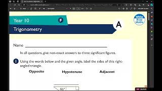 GCSE Maths Trigonometry Tiktok Live 2024 August 2024 Summer Holiday TIKTOK LIVE 2024 [upl. by Nealah]