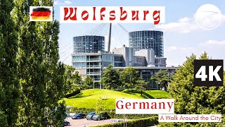 🇩🇪 Wolfsburg Germany Walking Tour 🇩🇪 [upl. by Narot]