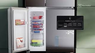 Heladera Electrolux Multidoor No Frost Inverter Flexispace 621L Plata IQ8S [upl. by Nodnarg]