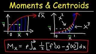 Moment Center of Mass and Centroid  Calculus Problems [upl. by Ehcar]