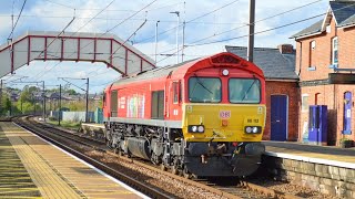 6 tone from 66113 at Chesterlestreet running 0K01  Tyne yard – Tees new Yard [upl. by Irelav]