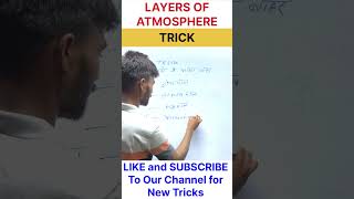 Layers Of Atmosphere  वायुमंडल की परतें  Science GK Trick shorts tricks geography [upl. by Anyalram]