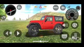 Dollar Song Modified Mahindra Red Thar  Indian Cars Simulator 3D  Android Gameplay [upl. by Aeila]