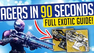 Destiny 2  How To Get AGERS SCEPTER In 90 SECONDS FULL GUIDE  Stasis Exotic Trace Rifle [upl. by Felicity]