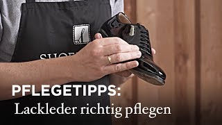 Lackleder richtig pflegen [upl. by Aryas]