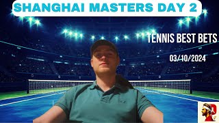 Tennis Picks 03102024  Shanghai Masters Day 2  ATP Tour Predictions atptour sports tennis [upl. by Sallee]