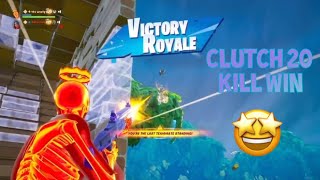 Clutch 20 Kill Win in Fortnite Reload [upl. by Lynnea]