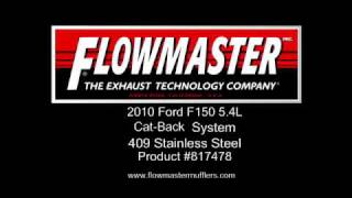 Flowmaster 817478 2010 Ford F150 [upl. by Annatnas]