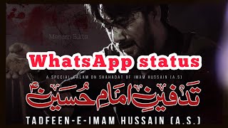 Tadfeen e Imam Hussain as Noha WhatsApp status  Farhan Ali waris New noha Tadfeen e Imam Hussain [upl. by Andromede]