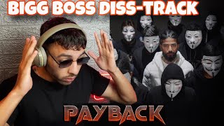 Payback  Bigg Boss DissTrack  The UK07 Rider  Music Video REACTION 🤯 [upl. by Airdnal]