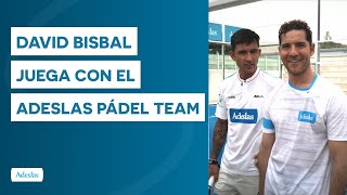 David Bisbal acepta el reto del Adeslas Pádel Team [upl. by Dnaltiak]