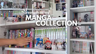 reorganise my manga collection with me 📚  1700 volumes ⋆ 𐙚 ˚ [upl. by Bernarr]