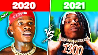 RAP SONGS THAT WERE POPULAR IN 2020 vs RAP SONGS THAT WERE POPULAR IN 2021 [upl. by Nayk]