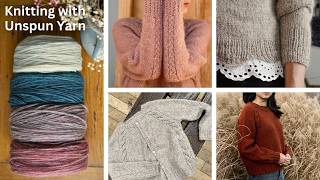 Knitting Patterns for Unspun Yarn I Nutiden Part 2 [upl. by Thorndike]