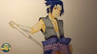 Wie zeichnet man Sasuke Uchiha Naruto Shippuuden [upl. by Acinot368]