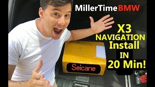 Easy Navigation Installation With Seicane on BMW X3 E83 [upl. by Mechling111]