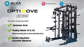 Review Home Gym Optimove M950 Home Gym Premium homegym optimovem950 alatfitnessdirumah [upl. by Esac581]