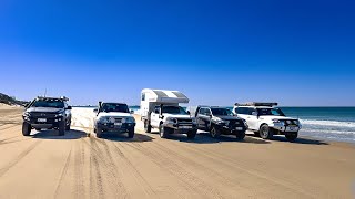 Bribie Island Beach day with Brisbane 4WD Club  July 2024 [upl. by Harli775]