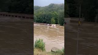 Flooding in Hanušovice Czechia  15092024 [upl. by Mcferren]