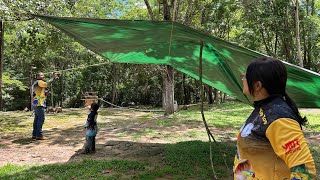 Montamos acampamento no barranco do rio para passar o nosso dia de pescaria [upl. by Roland]