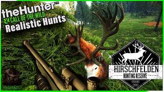 Realistic Hunts 7 Red Deer amp Wild Boar Hunt In Hirschfelden Call of the wild [upl. by Nimrac]