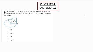 Class 10 maths chapter 10  Ex  102 q 2New NCERT CBSE [upl. by Ardnuhsal865]