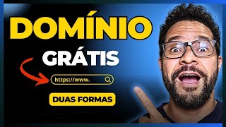 DOMÍNIO GRÁTIS COMO CRIAR UM DOMÍNIO DE GRAÇA PARA SITES E LOJAS VIRTUAIS  DUAS FORMAS NA PRÁTICA [upl. by Jocelyn84]