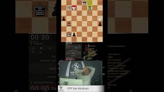 GM Akobian Shocks Himself with Checkmate chess [upl. by Boy332]