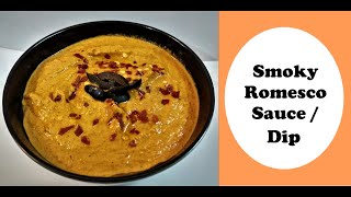 Smoky Romesco SauceDip By Sindhuja Sridhar  Charred Red Bell Pepper amp Red Chilli Chutney Recipe [upl. by Haisej]