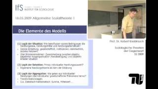 V5 Allgemeine Sozialtheorie I Rational Choice Theory Hubert Knoblauch [upl. by Salahi]