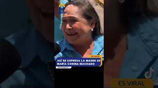 Así se expresó Corina Parisca Pérez psicóloga y madre de María Corina Machado [upl. by Adnorehs]