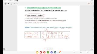 MAGNITUDES DIRECTAMENTE PROPORCIONALES 2º ESO [upl. by Eyllom]