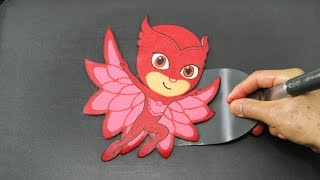 Making PJ Masks Owlette Pancake [upl. by Monda]