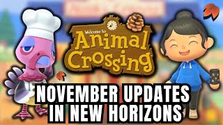 November Updates in Animal Crossing New Horizons [upl. by Harland]