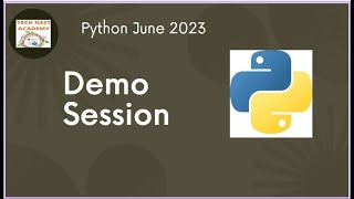 Demo Session Python June [upl. by Heindrick]