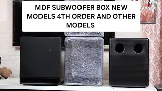 Sub Woofer Box With High Grade MDF 4 th Order Box  T  Line Box And Ported Boxes Full Details [upl. by Atteram423]