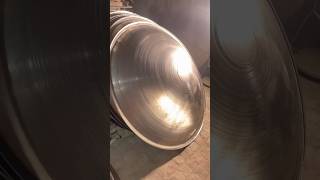 Making stainless steel dish unitedstate usa shortfeed shortvideos [upl. by Airretal715]