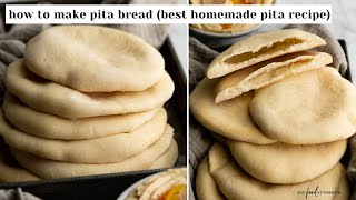 How to Make Pita Bread Best Pita Bread Recipe [upl. by Tonry]