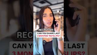 ASKED TO SHARE LAST 3 MONTHS’ PAYSLIPS SAVE THIS ✅ interview payslips job career recruiter [upl. by Skricki]