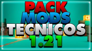 Pack de MODS TECNICOS para Minecraft 121  Tutorial Minecraft 121 [upl. by Ezalb]