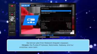 GigaBlue Netzwerkeinstellungen  Network Settings [upl. by Arhna761]