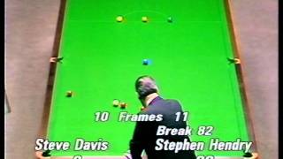 UK Championships Final  Hendry 123 v Steve Daviswmv [upl. by Evangelist]