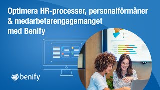 Optimera HRprocesser personalförmåner amp medarbetarengagemanget med Benify [upl. by Lleder]