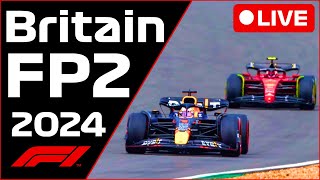 🔴F1 LIVE  British GP FP2  Commentary  Live Timing [upl. by Ahseena]