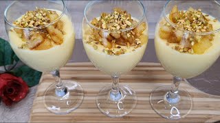 Heb je een APPEL🍏 en MELK🥛 MAAK DIT HEERLIJKE DESSERT MET eenvoudig ingredienten😋 makkelijk toetje👌 [upl. by Aicilihp577]